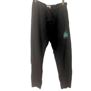 Walt Disney World Minnie Mouse Play in the Park Black Jogger Pant Women Sz Small